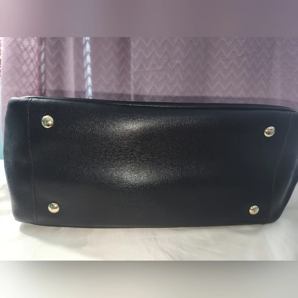 Coach Black Saffiano Leather Tote Bag